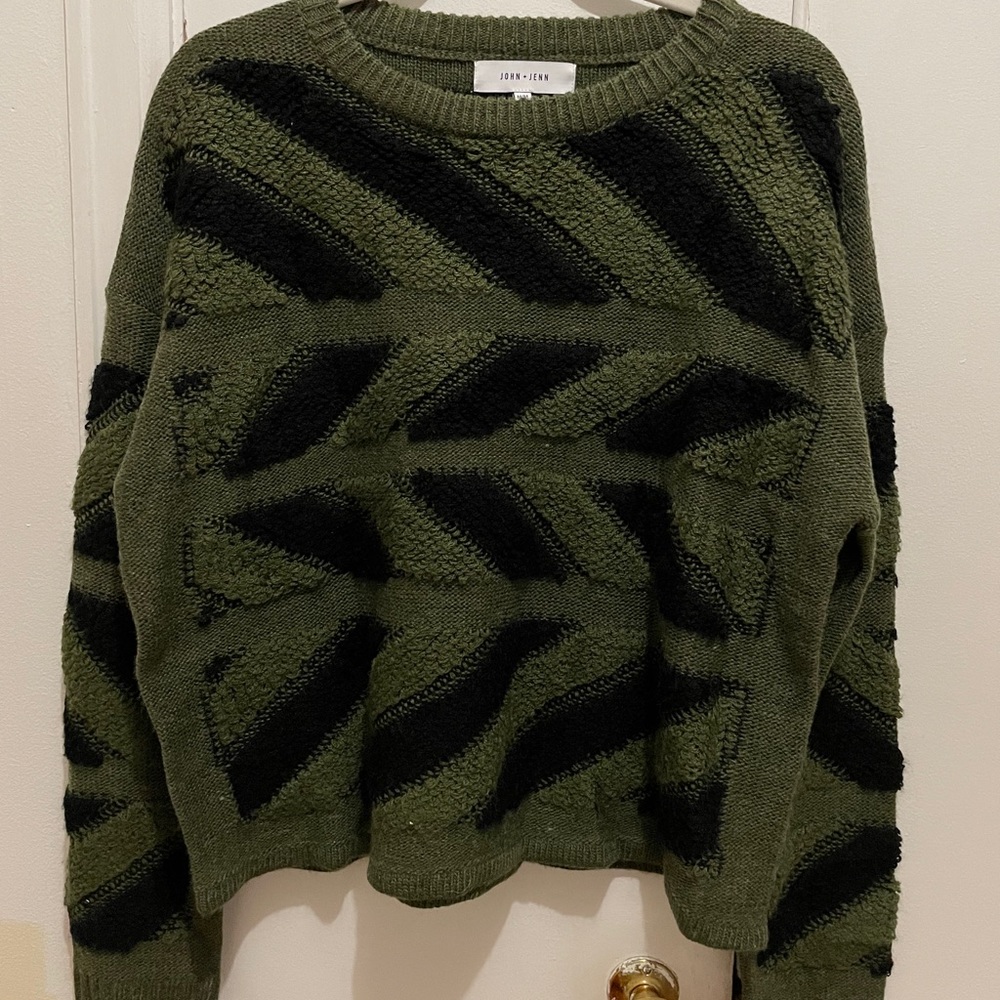 Green/Black Oversized Sweater